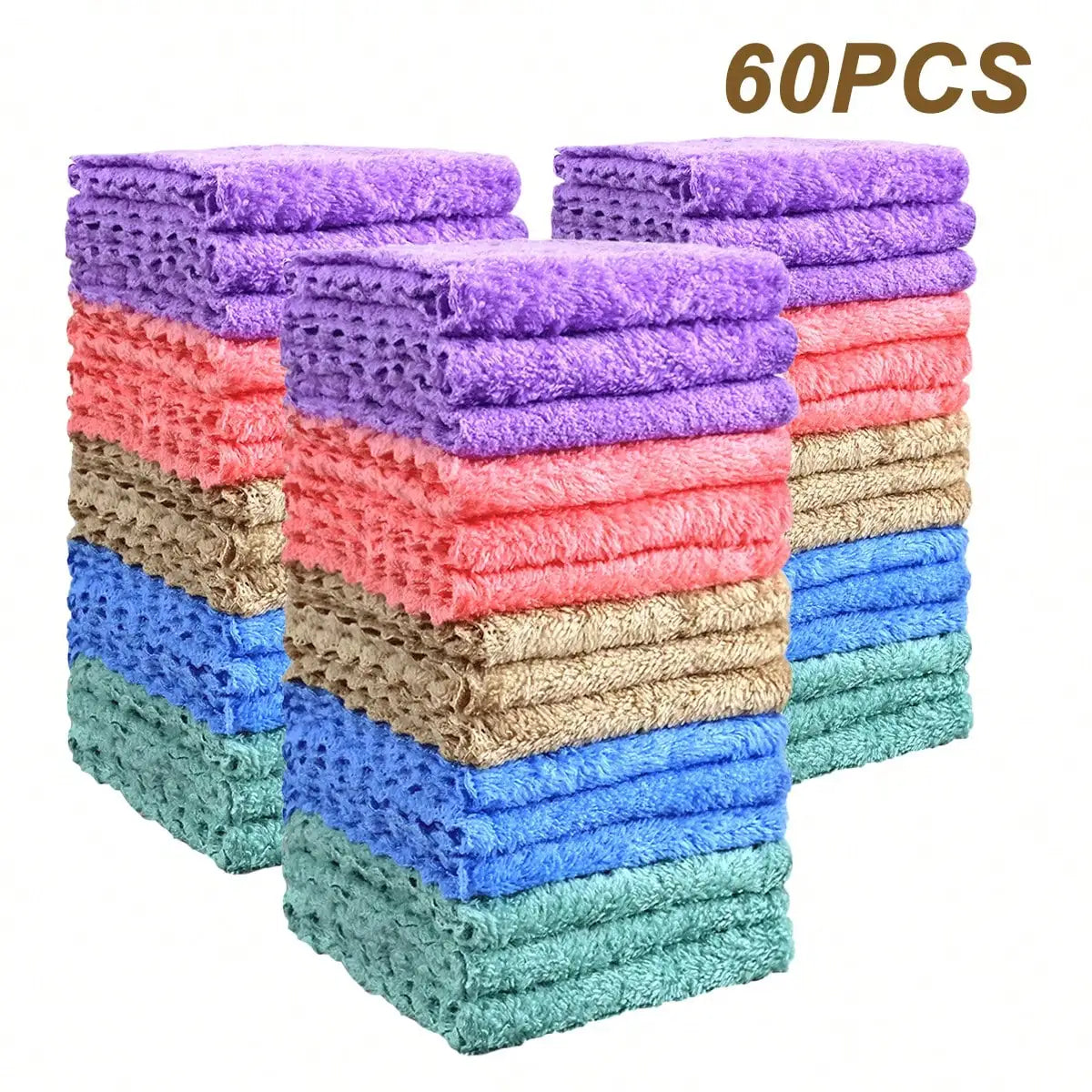 20/40/60/100Pcs Soft & Absorbent Solid Color Washcloths - Gentle On Light Beige Quick-Drying Compact Square Towels For Home Bathroom Bathroom Essentials 9.05*9.05in