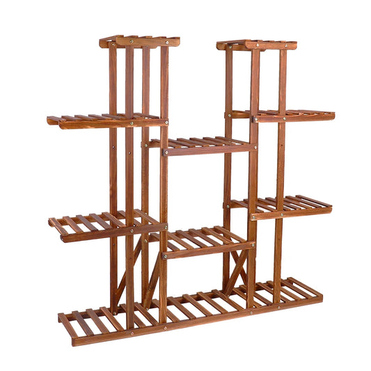 Wisfor Wooden Plant Shelf Multi-Tier Indoor Outdoor Display Stand