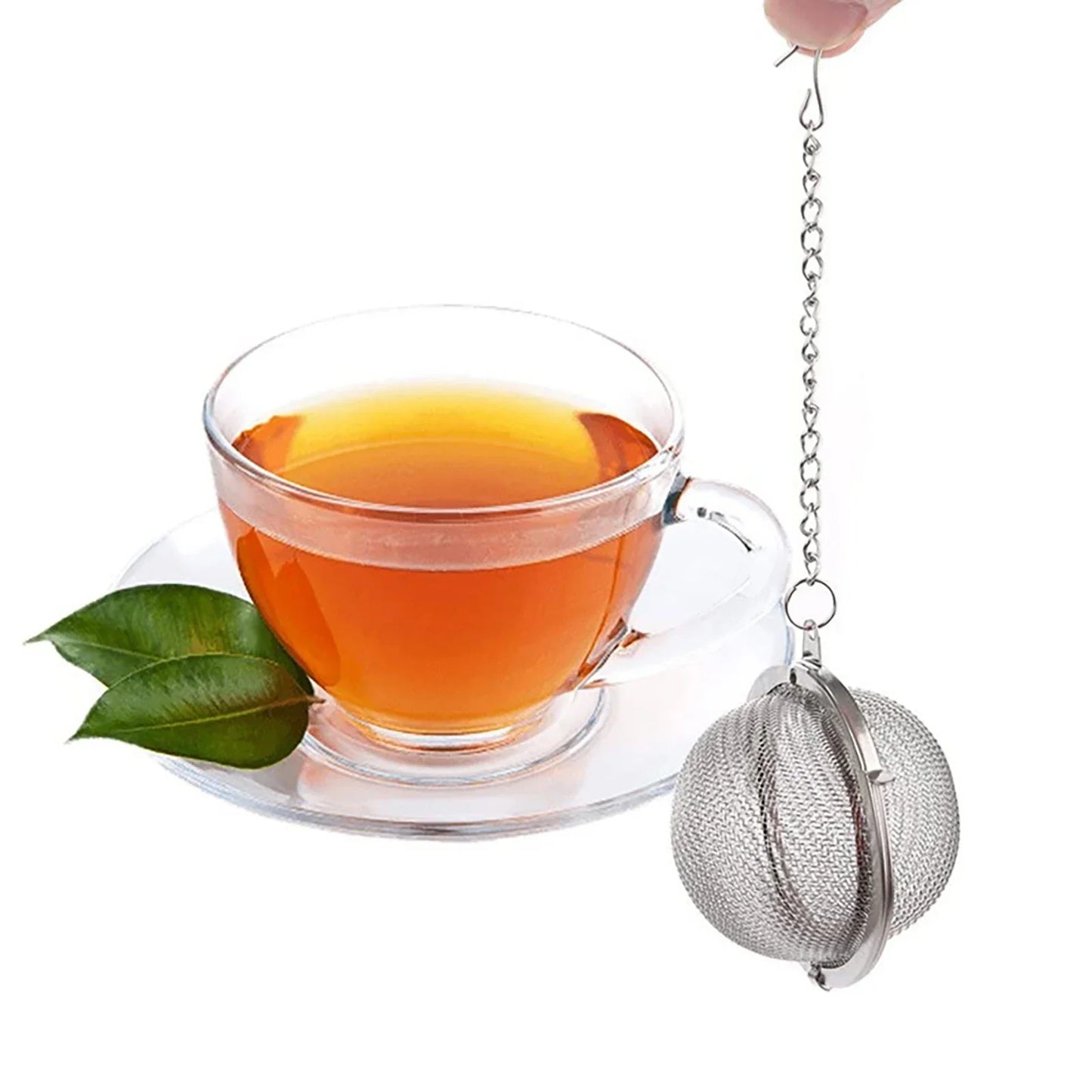 Two Pack Stainless Steel Tea Ball Infuser With Chain