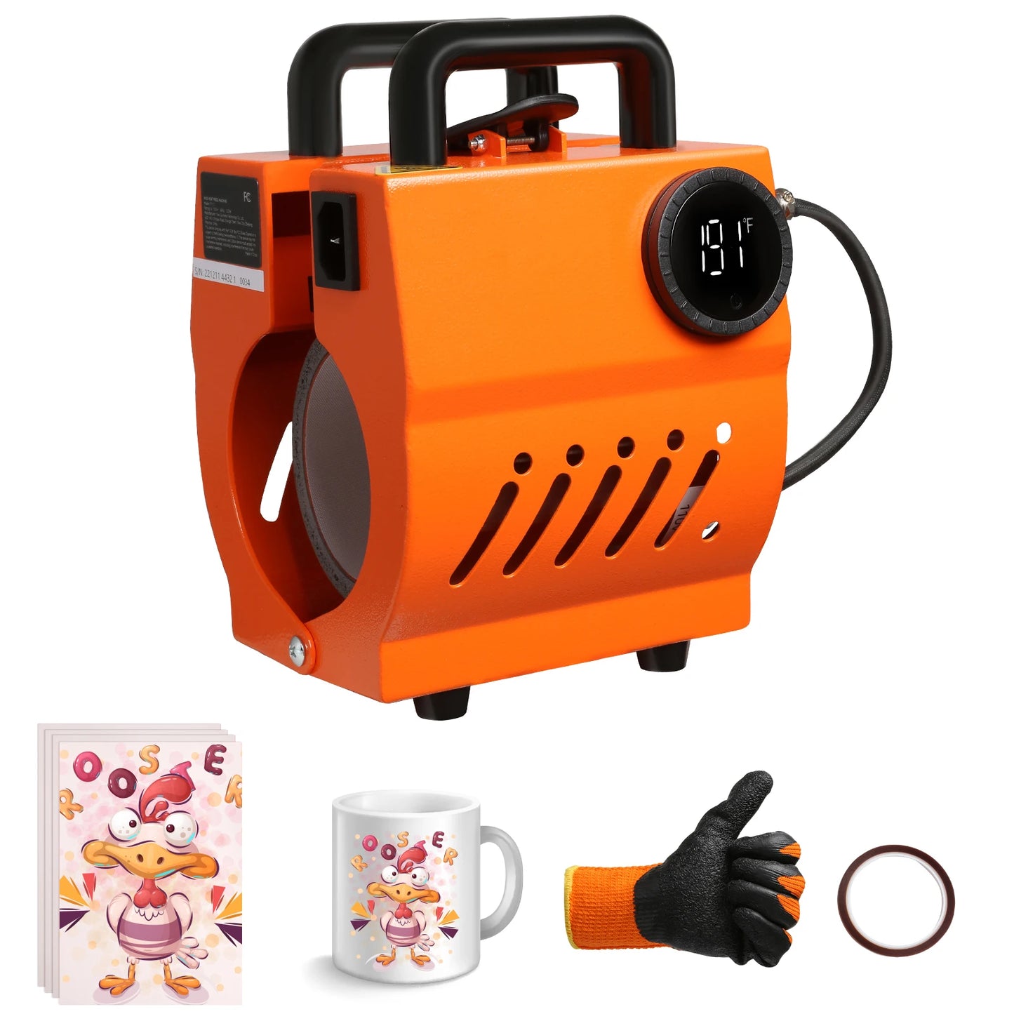 SucceBuy Mug Heat Press Mini Sublimation Machine For DIY Projects