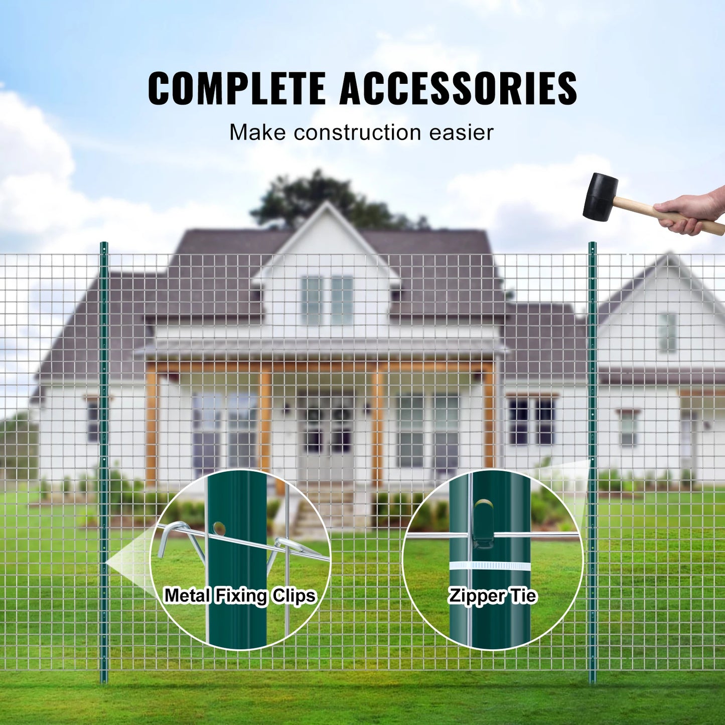 SucceBuy Heavy Duty T-Post Fence Post For Garden And Farm