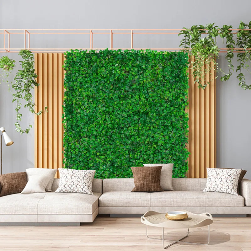Artificial Hedge Panel Christmas Decorations Grass Mat for Outdoor Decor