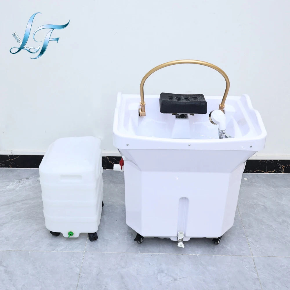 Movable Portable Head Spa Shampoo Basin Multifunctional Hydrotherapy Fumigation Machine Water Circulation Design High Quality