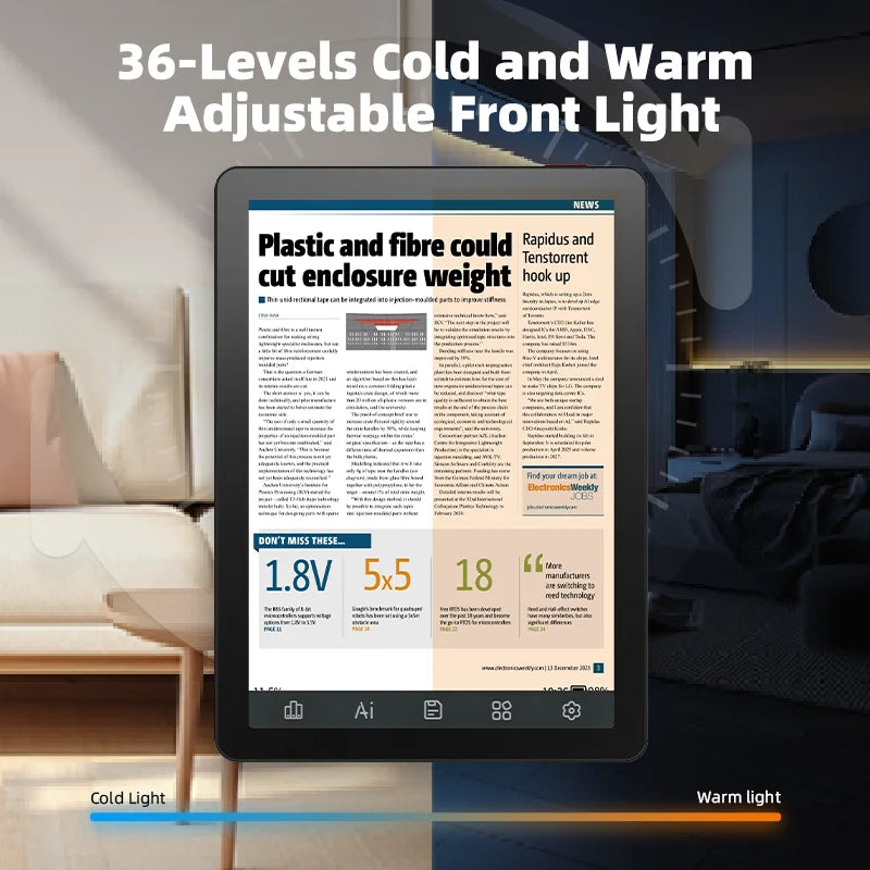BIGME B6 Ebook Reader With Front Light Android 14 OS