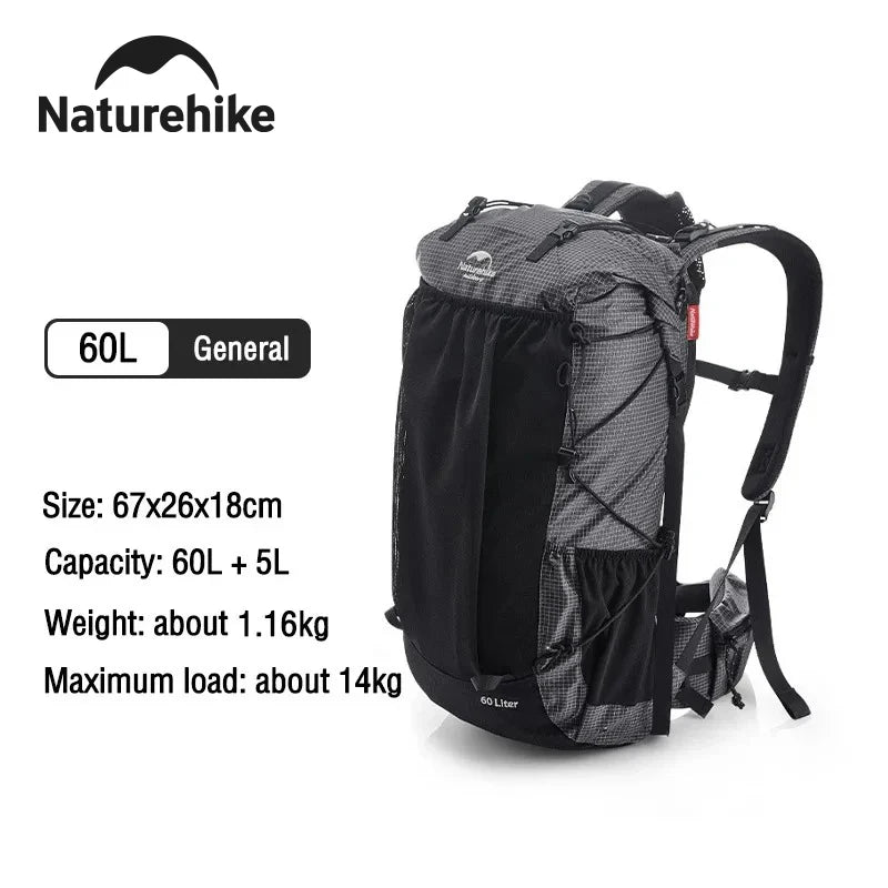 Naturehike Waterproof Mountain Backpack For Climbing Hiking Travel