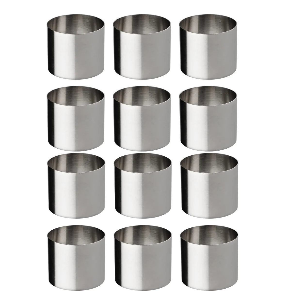 Stainless Steel Round Cake Ring Molds Set For Baking Cakes