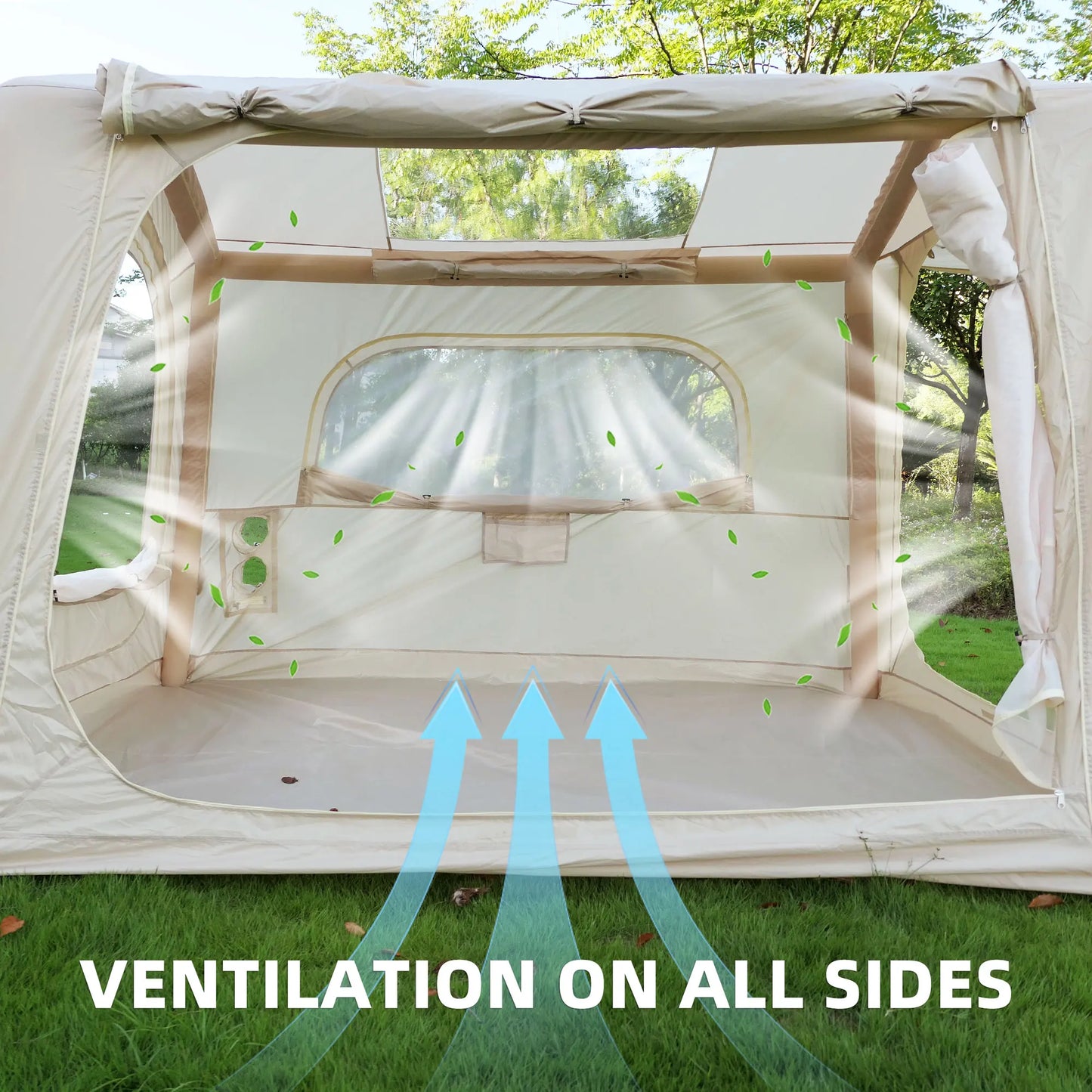 Inflatable Camping Tent With Easy Setup Waterproof Air Glamping
