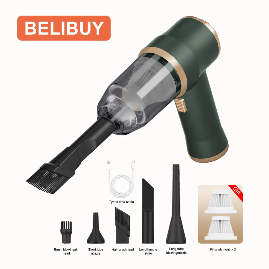 Portable Wireless Car Vacuum Cleaner With HEPA Filter