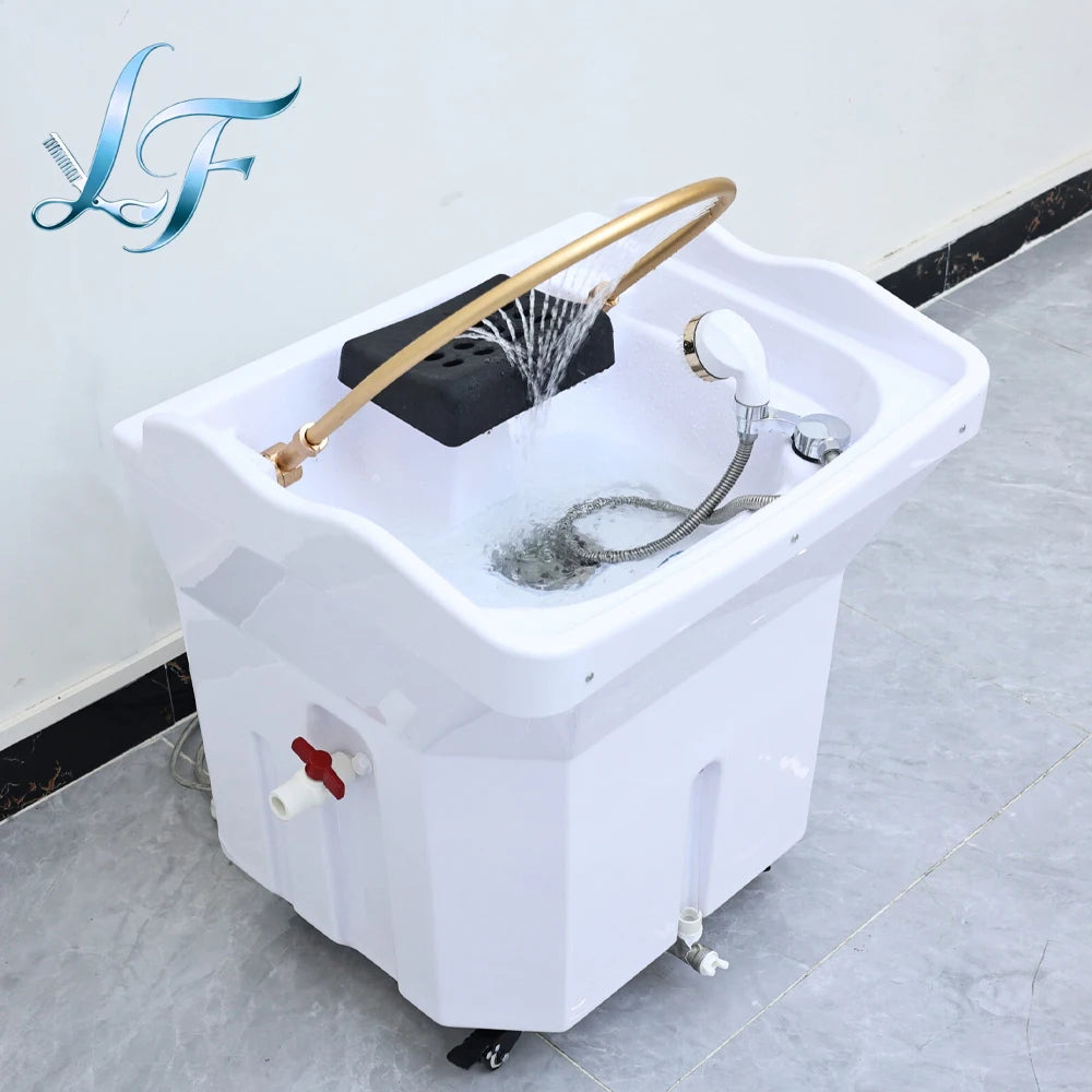 Movable Portable Head Spa Shampoo Basin Multifunctional Hydrotherapy Fumigation Machine Water Circulation Design High Quality
