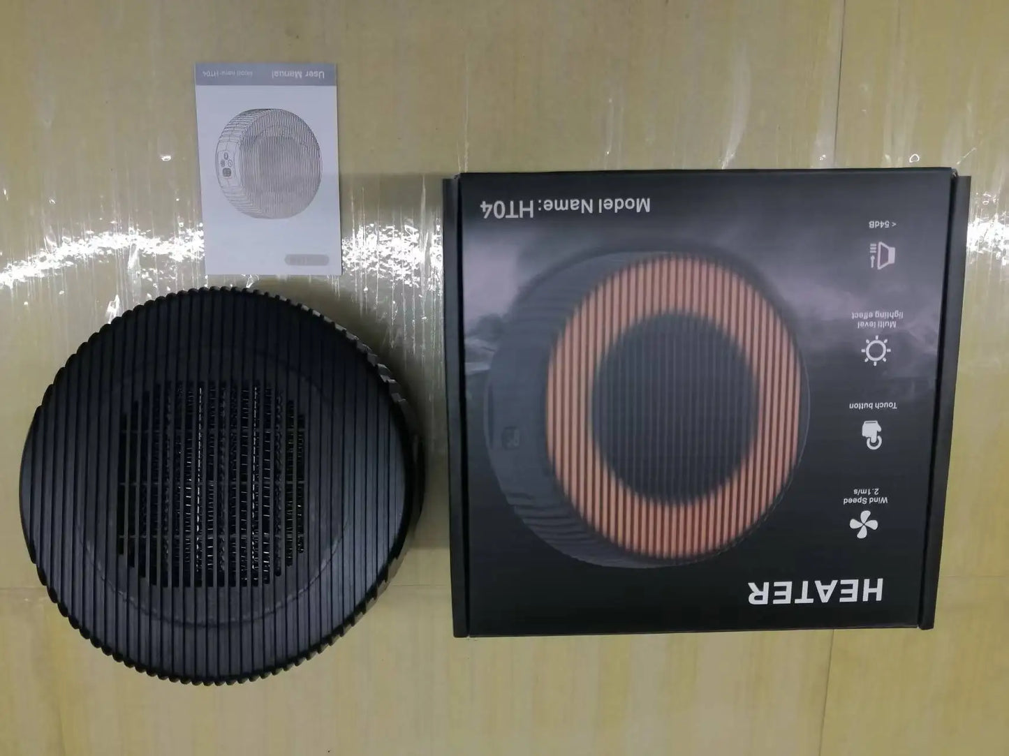 HT04 Wall Plug-in Electric Heater Portable Space Heater with Timer Thermostat Low Noise Fast Heating Mini Home Heater for Bedroom