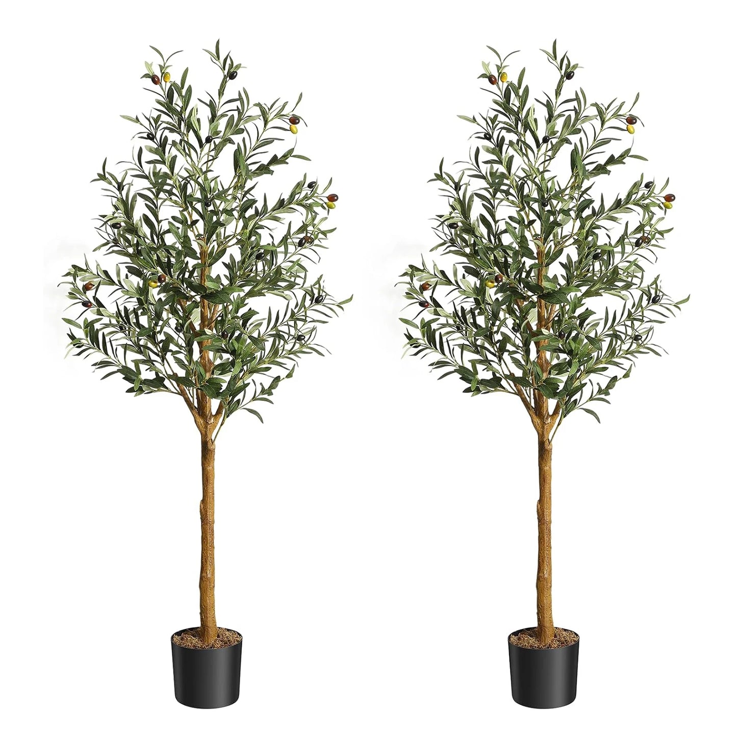 HiMISS Artificial Olive Tree Realistic Floor Plant For Home Decor