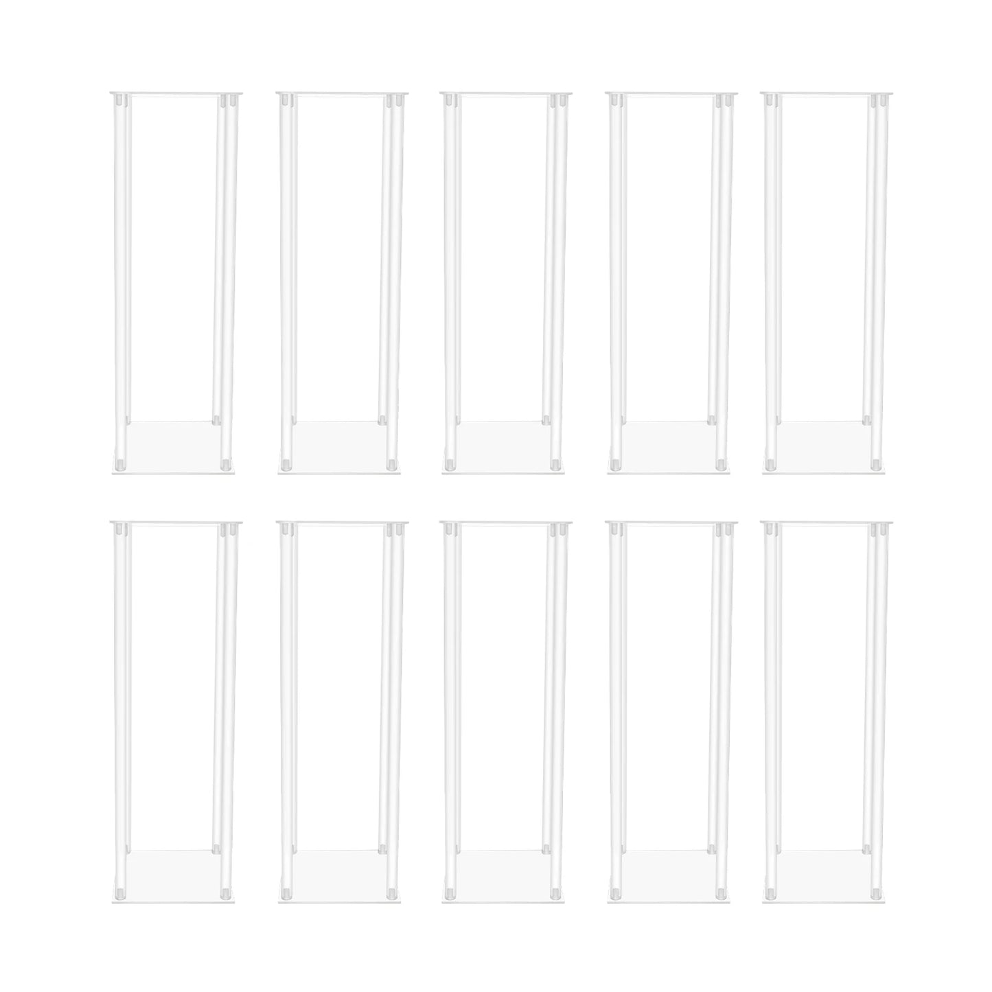 Acrylic Vase Wedding Centerpieces Set 10Pcs Clear Free Standing Stands