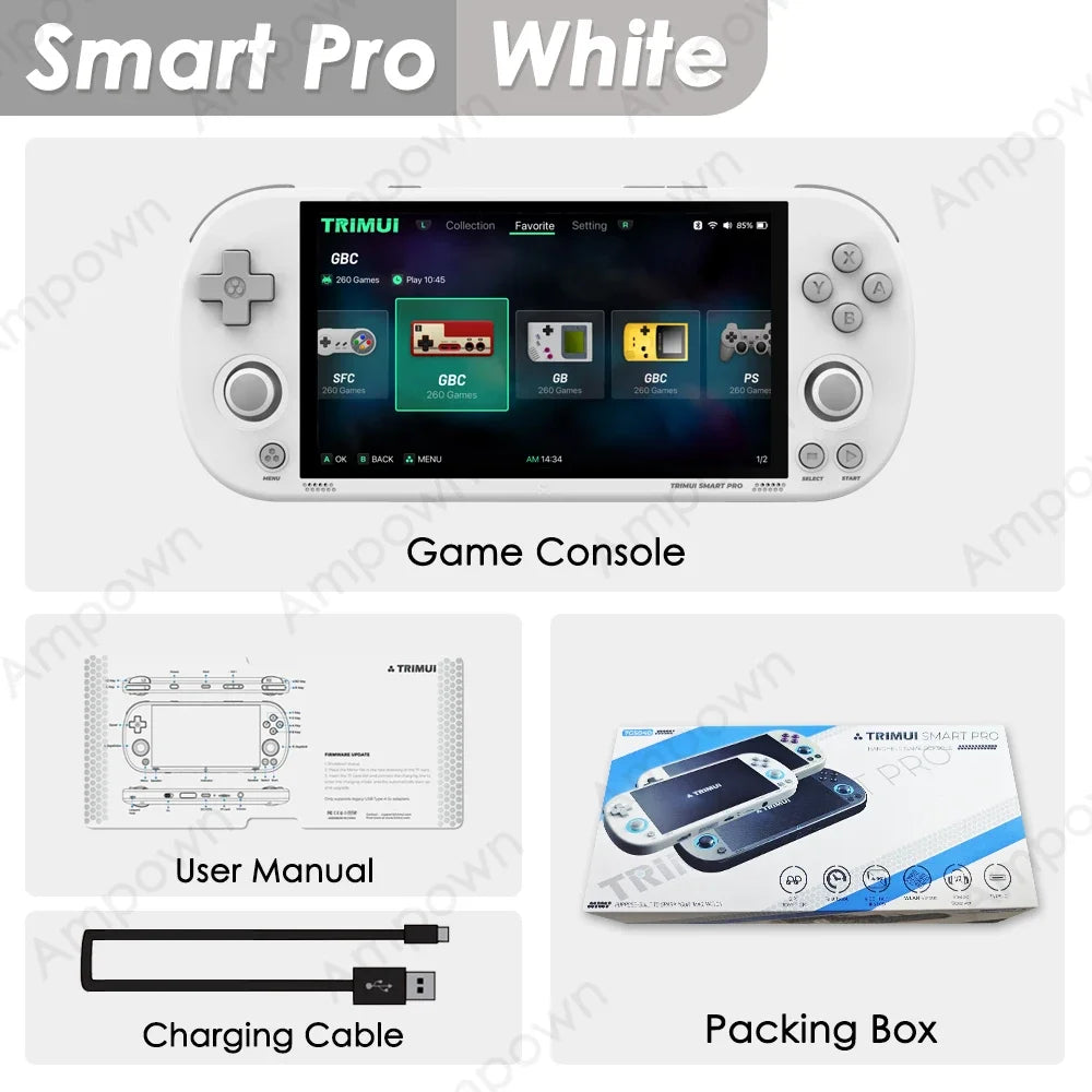 Trimui Smart Pro Handheld Game Console With IPS Display Bluetooth