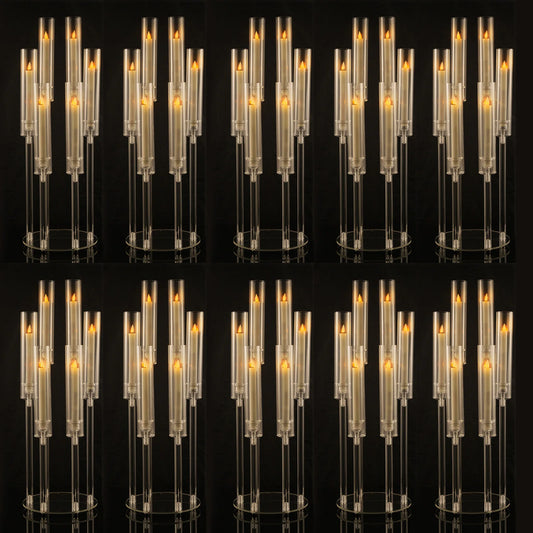 VINCIGANT 6-Arm Candlestick Holders Set For Wedding And Dining