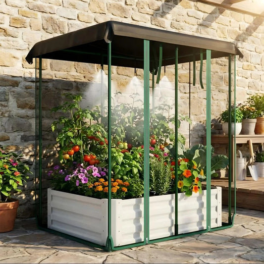 HiMISS 3In1 Raised Garden Bed Kit With Drip Irrigation
