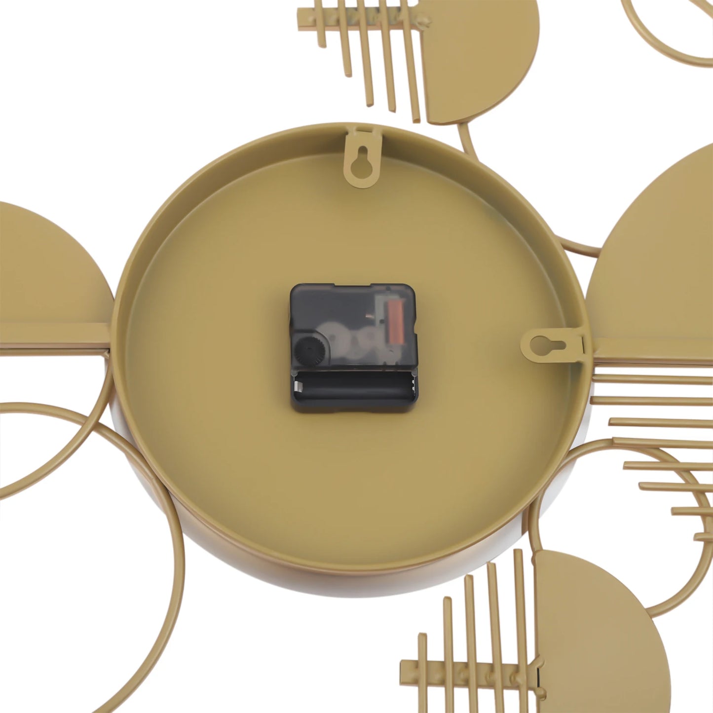 Creative Metal Wall Clock Silent Battery Operated Minimalist Home Decor