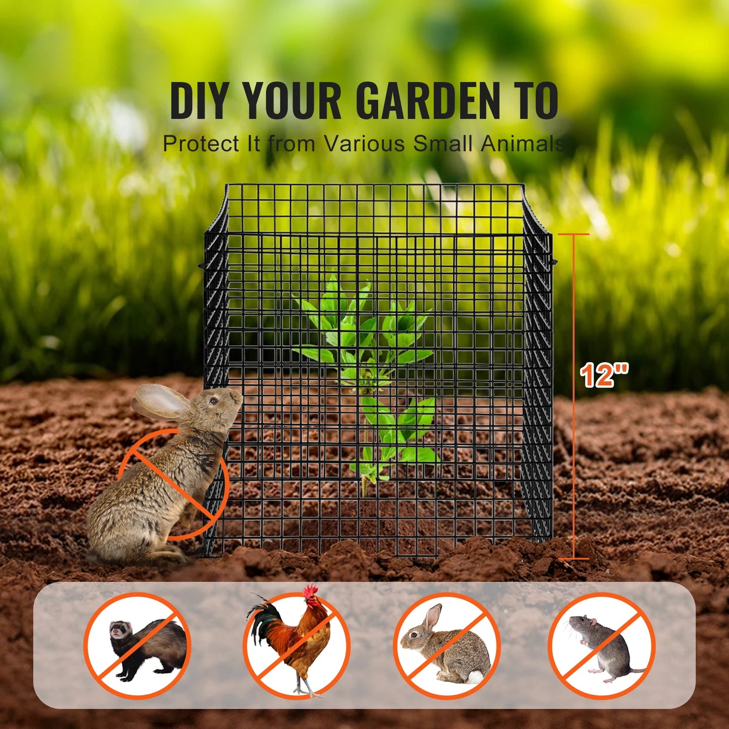 SucceBuy Plant Protector Cage Keeps Rabbits Squirrels Out