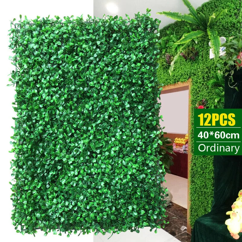Artificial Hedge Panel Christmas Decorations Grass Mat for Outdoor Decor