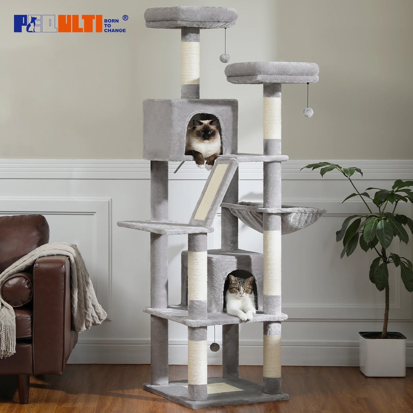 PAWZ Road Large Cat Tree With Five Levels And Perches