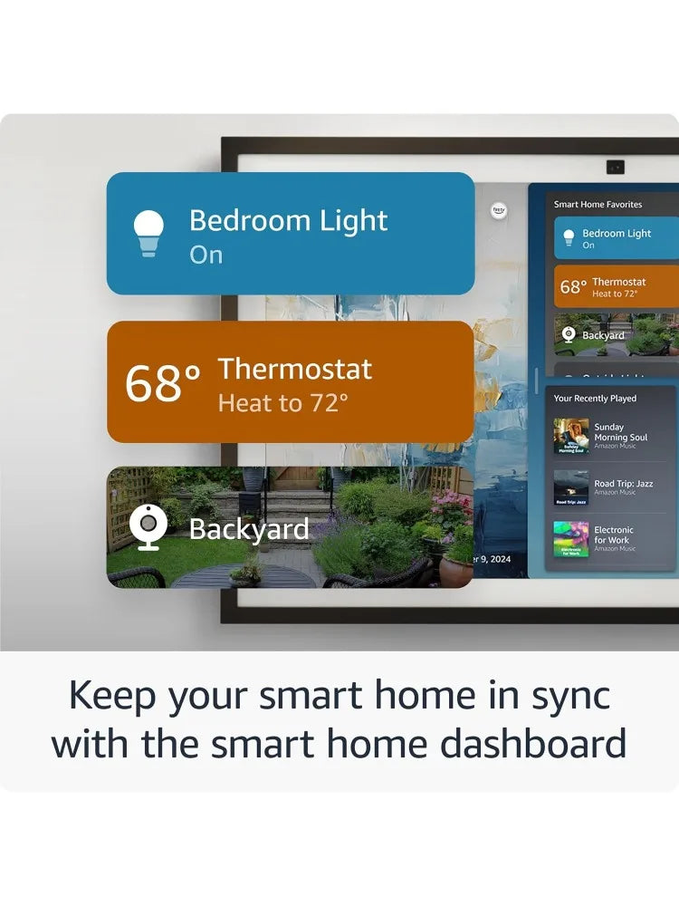 Echo Show 15 Smart Display for Kitchen Organization with Alexa