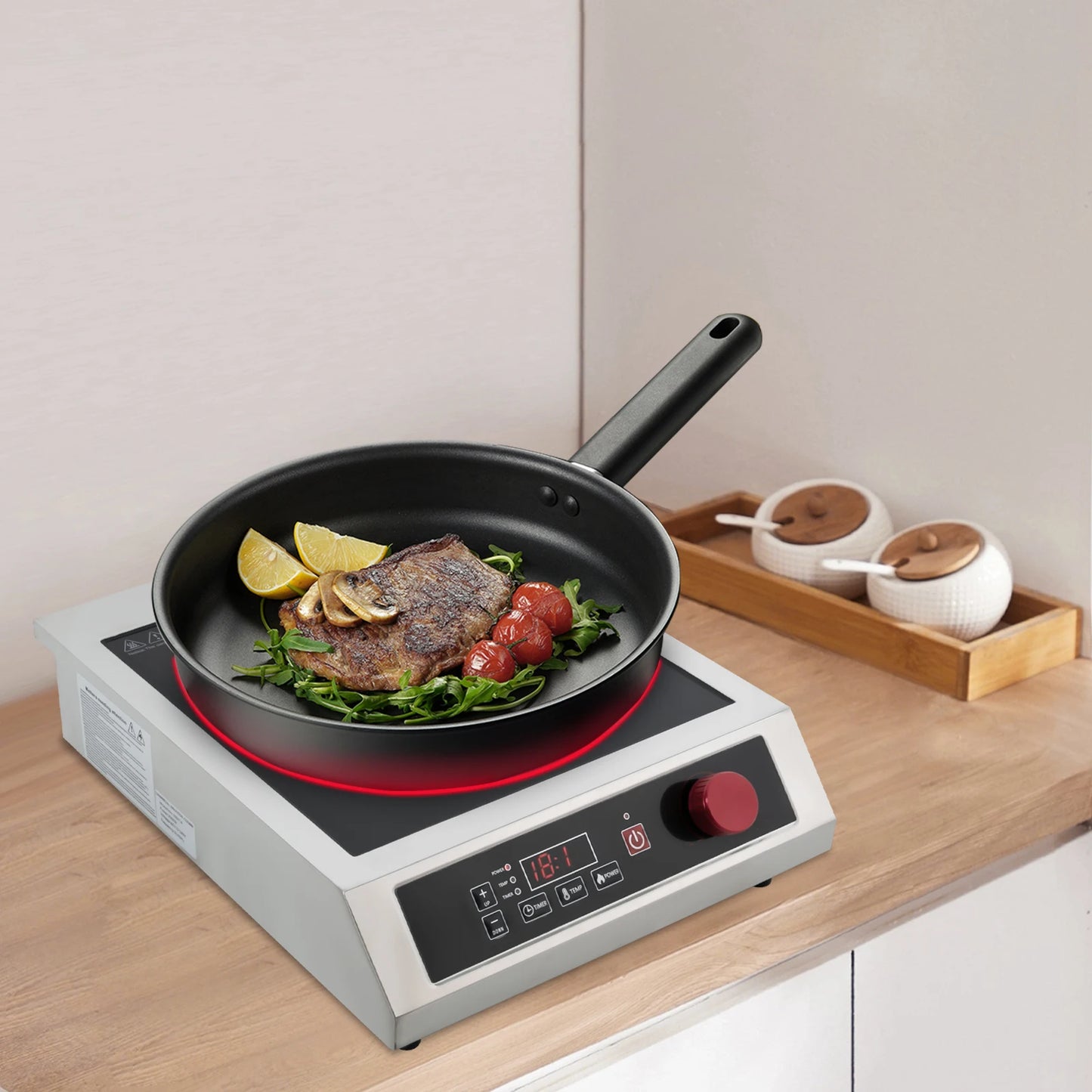 Sweetmile Cooker Y14 3500W Stainless Steel Induction Cooktop 110V