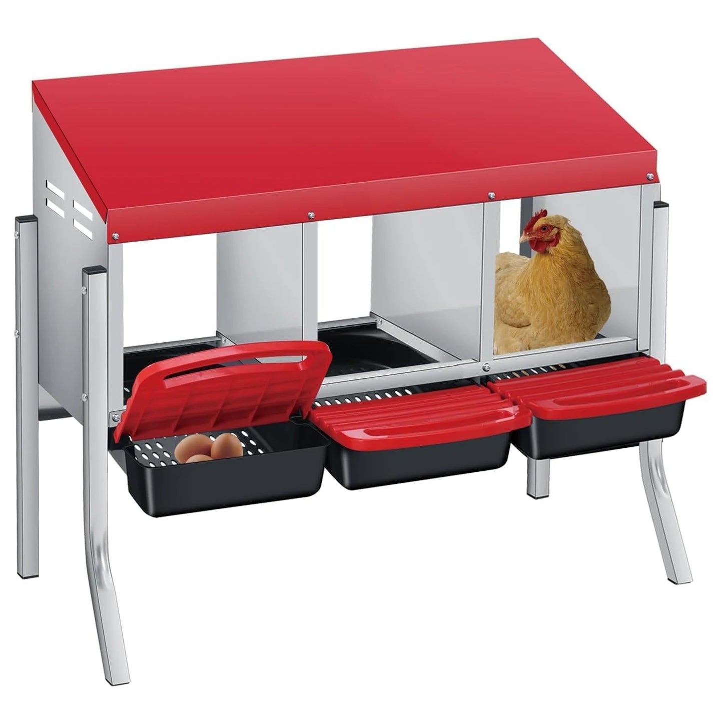 TWISTER.CK Automatic Egg Rollout Chicken Nesting Box
