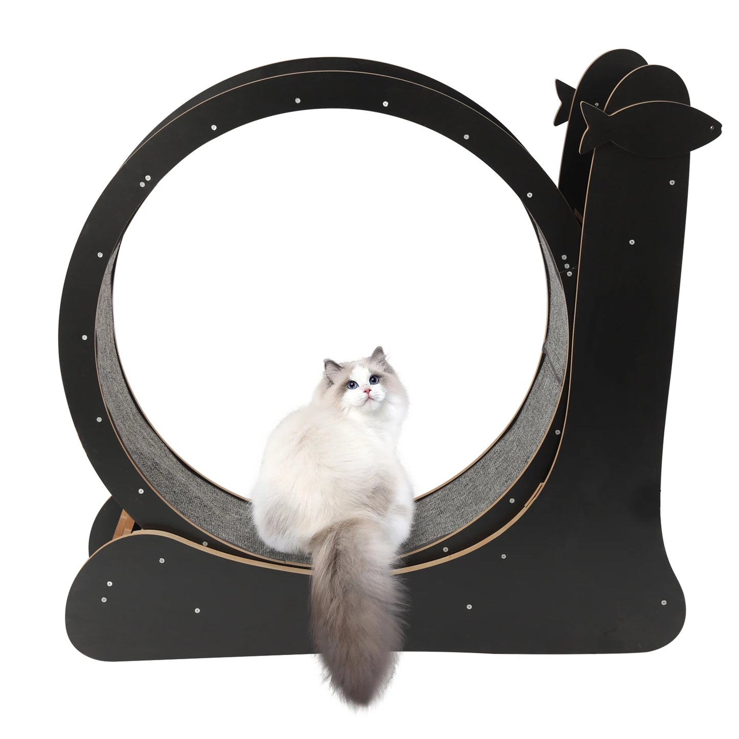 Cat Exercise Wheel Runway Treadmill For Cats With Carpeted Runway
