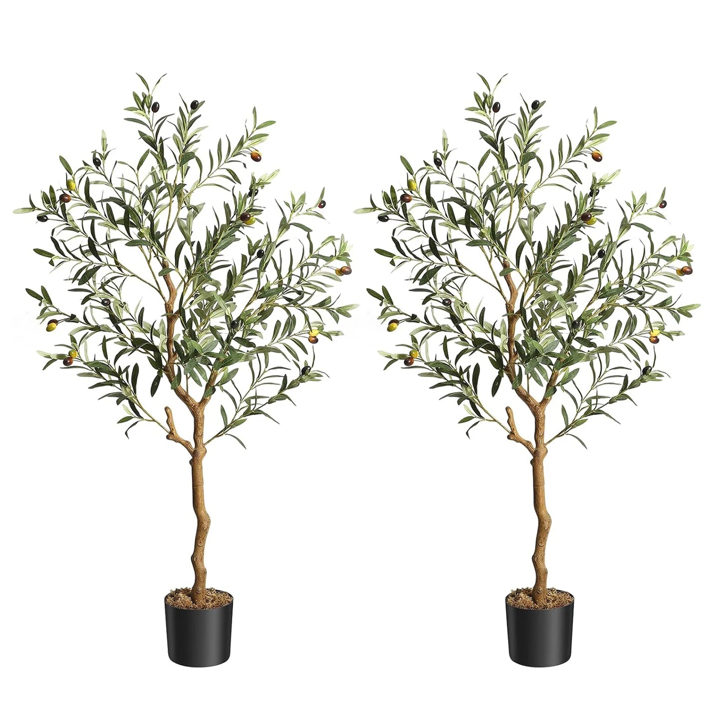 HiMISS Artificial Olive Tree Realistic Floor Plant For Home Decor