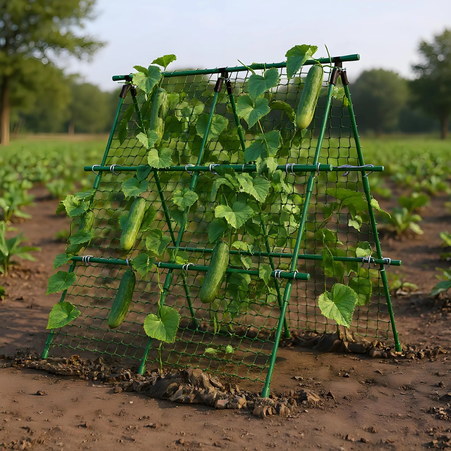 HiMISS Raised Bed Trellis Metal A Frame Support Climbing Plants