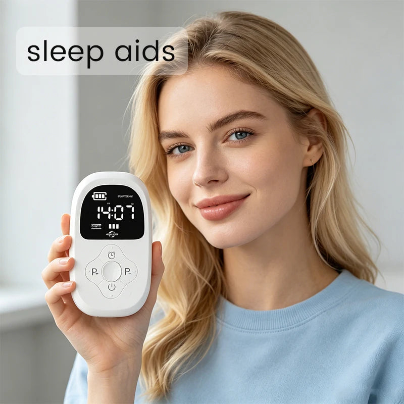 Sleep Aid CES Cranial Electrotherapy Stimulation Technology Alpha Stim Insomnia Sleeping Device No Sleep Anxiety Depression