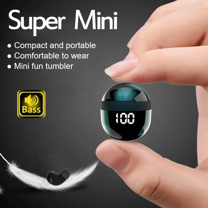 Heavy Bass Sleep Headphones Wireless Bluetooth Earbuds With Mic