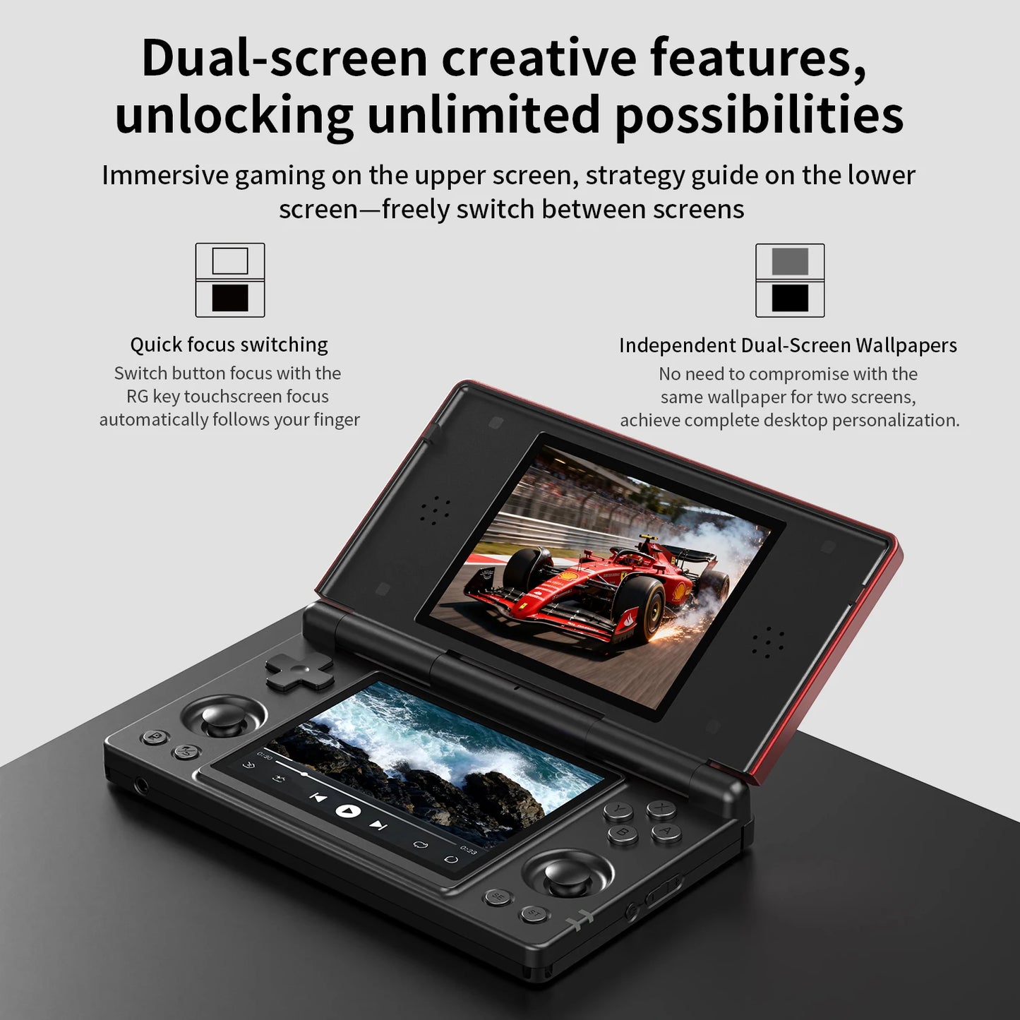 Anbernic RG DS Dual 4.0 IPS Android Handheld Gaming Console