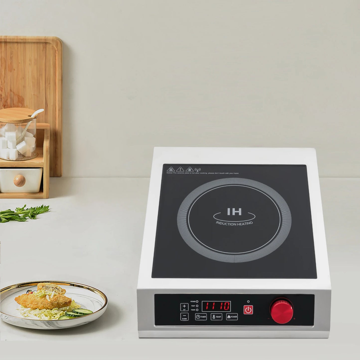 Sweetmile Cooker Y14 3500W Stainless Steel Induction Cooktop 110V