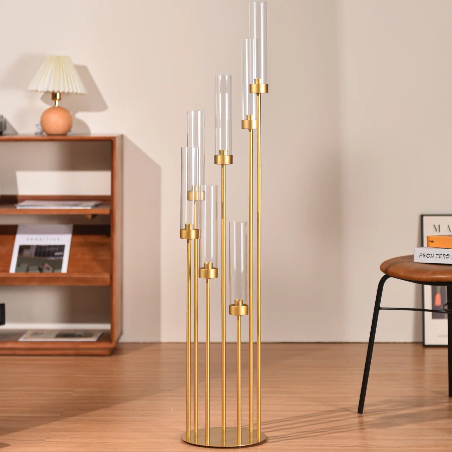 VINCIGANT Seven-Arm Floor Candelabra Centerpiece Set for Weddings
