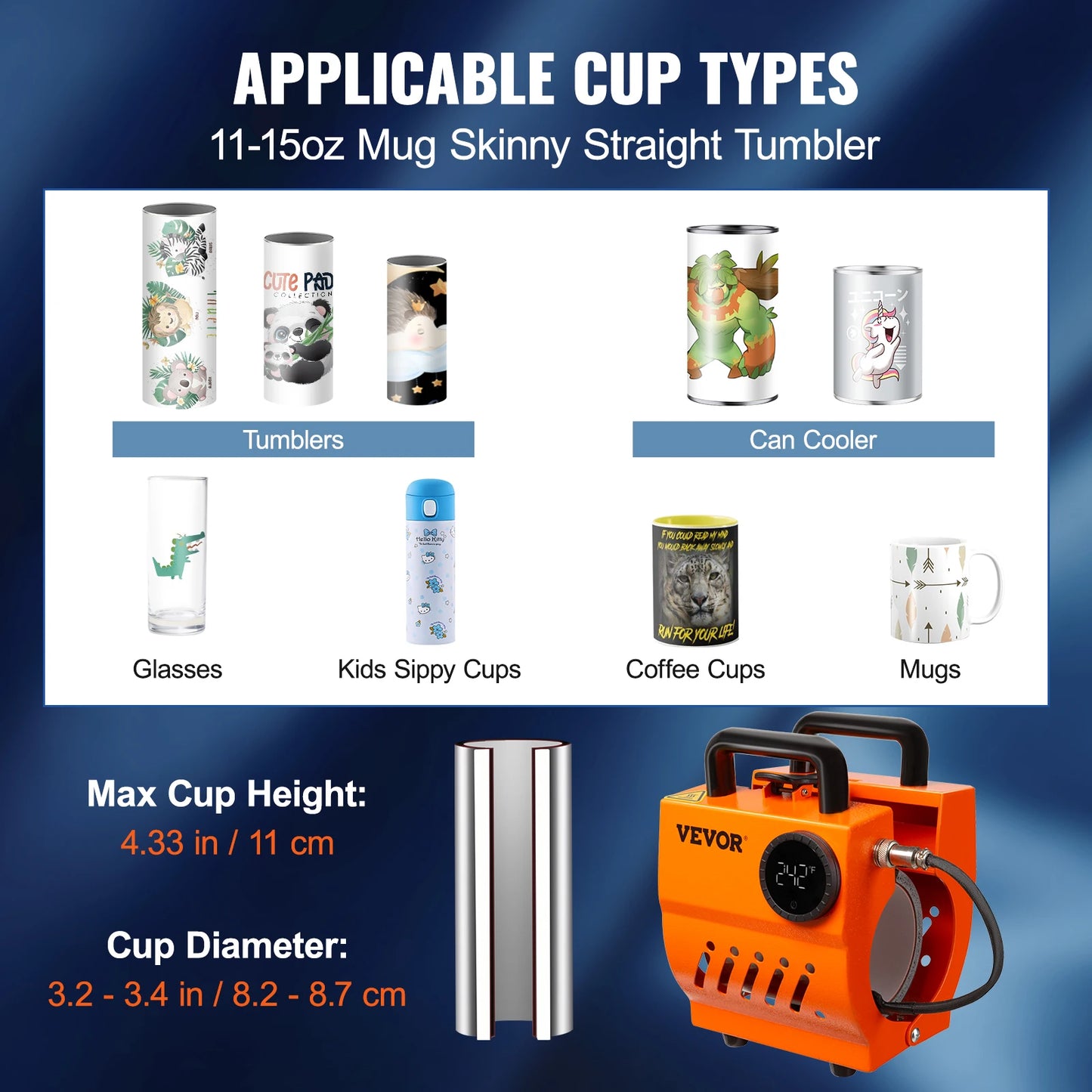 SucceBuy Mug Heat Press Mini Sublimation Machine For DIY Projects