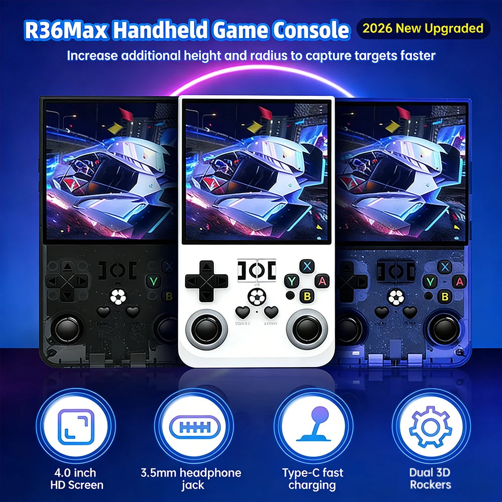 AISLPC R36MAX Handheld Retro Game Console RK3326 Chip