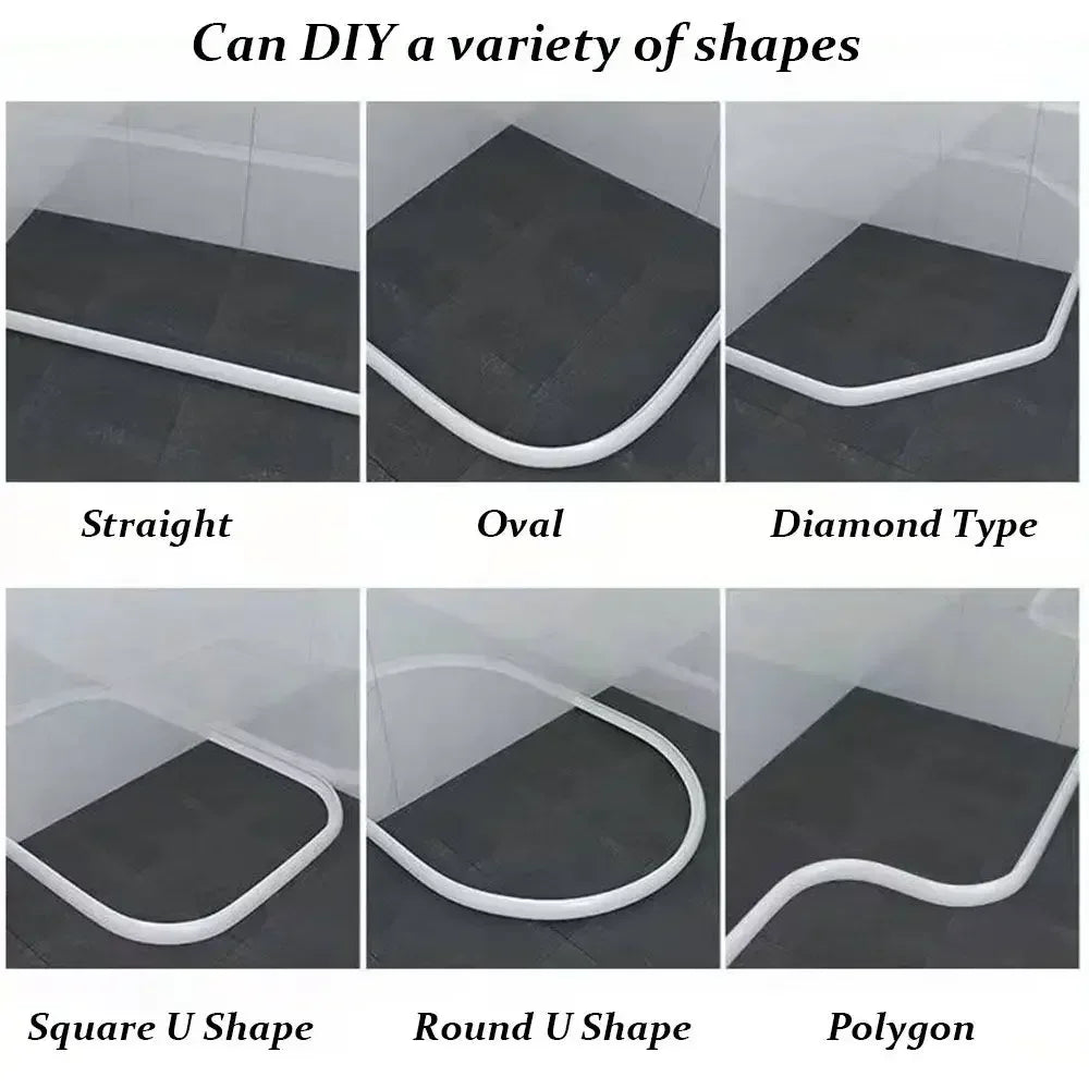 Silicone Water Stopper Self-Adhesive Shower Dam Barrier