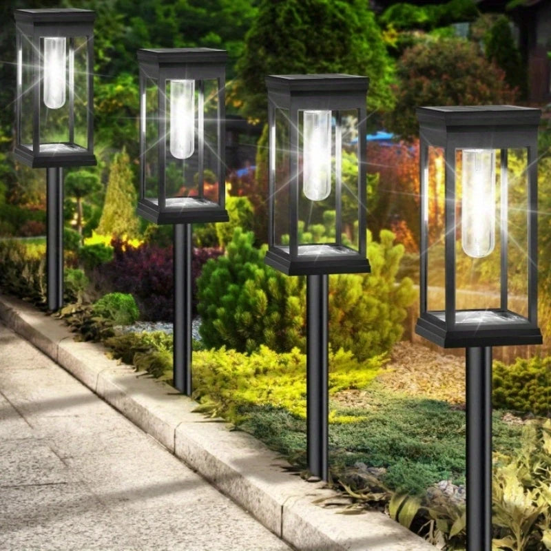 Fighting Wolf Solar Outdoor Lights Waterproof Landscape Pathway Lighting