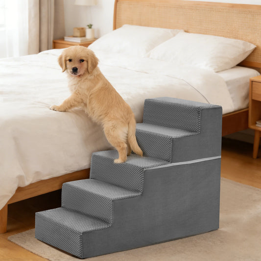 Right Angled Foam Dog Stairs For Small Dogs Indoor Ramp