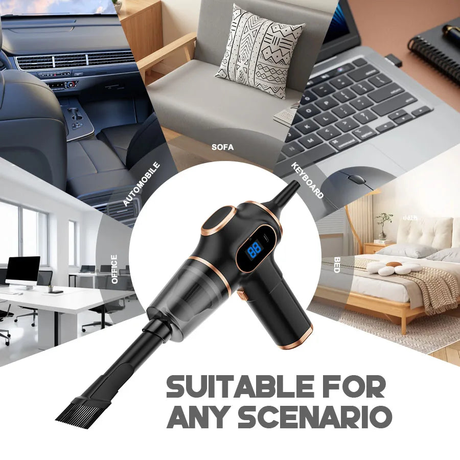 ABS Wireless Car Vacuum Cleaner Portable Cordless Mini Vacuum