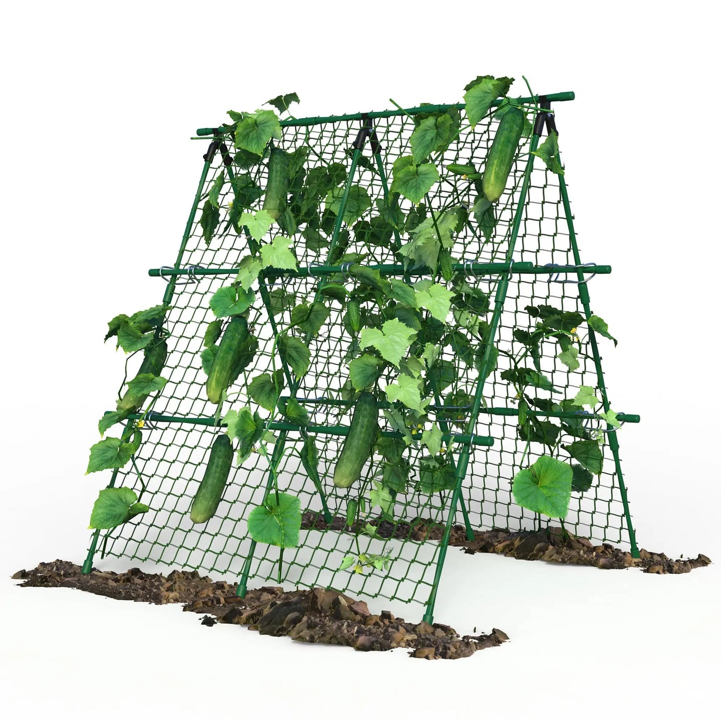 HiMISS Raised Bed Trellis Metal A Frame Support Climbing Plants