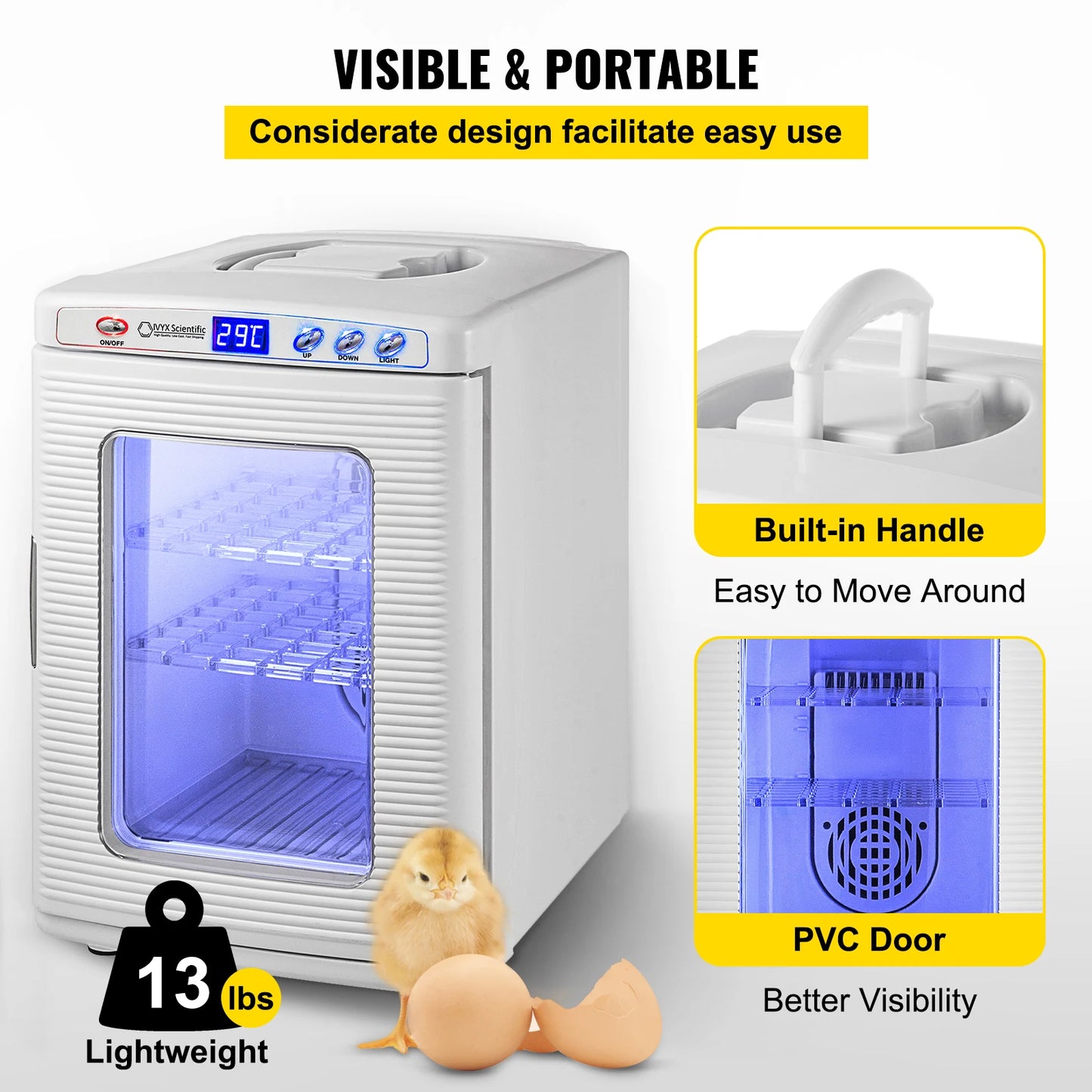 Reptile Incubator Automatic Hatchery For Eggs And Thermostats