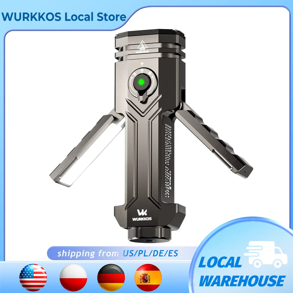 Wurkkos HD02 LED Camping Lamp Rechargeable Searchlight