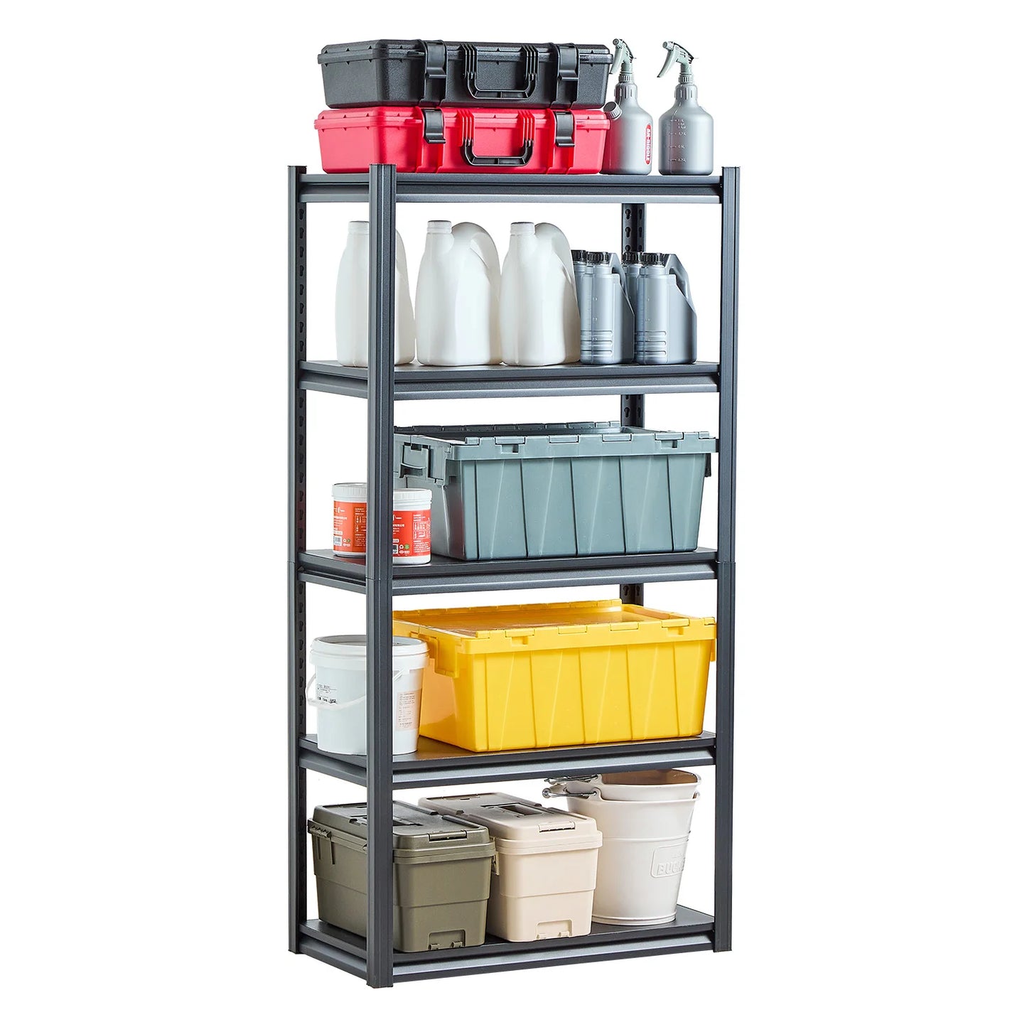 SucceBuy 5-Tier Garage Storage Shelves 2000 Lb Capacity