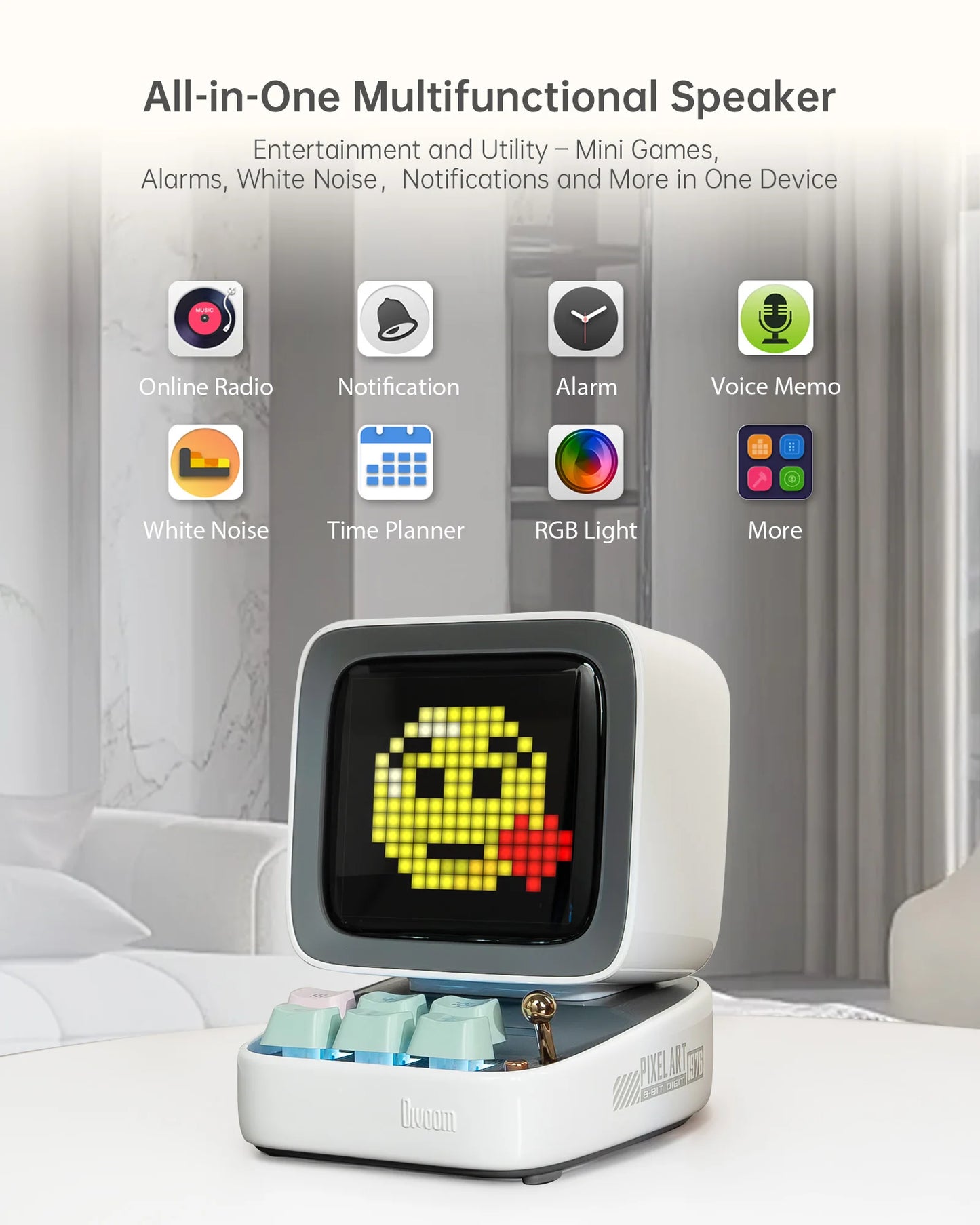Divoom Ditoo-Pro Bluetooth Pixel Art Speaker With LED Display