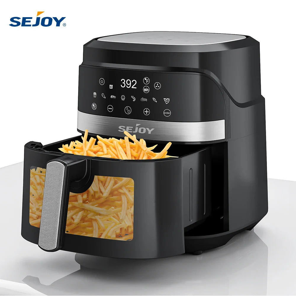 SEJOY 8-In-1 Air Fryer Oilless Cooker For Roast Bake Dehydrate Warm