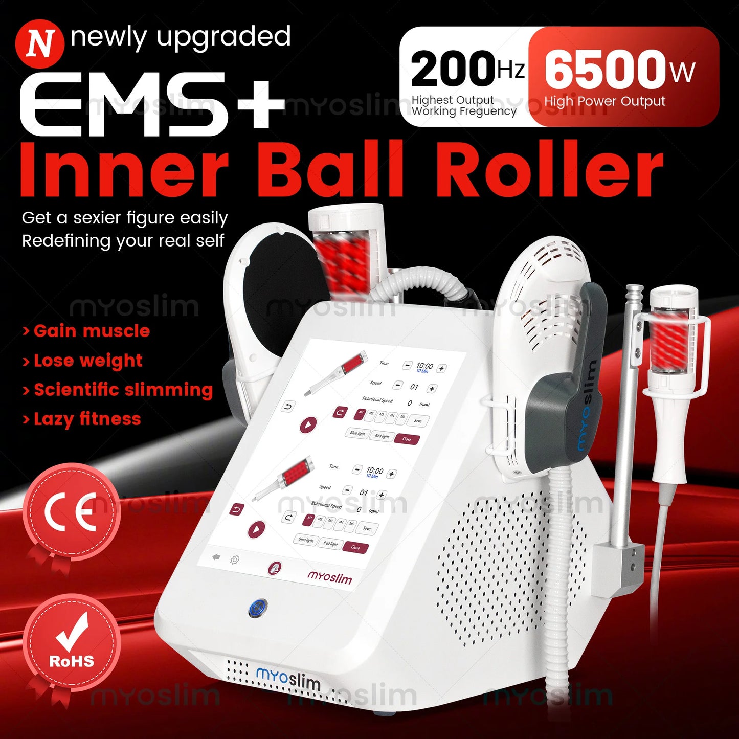 360 Degree Vacuum Massage Machine Inner Ball Roller for Cellulite Weight Loss Body Slimming Fat Removal - 360 Degree Rolling Mus