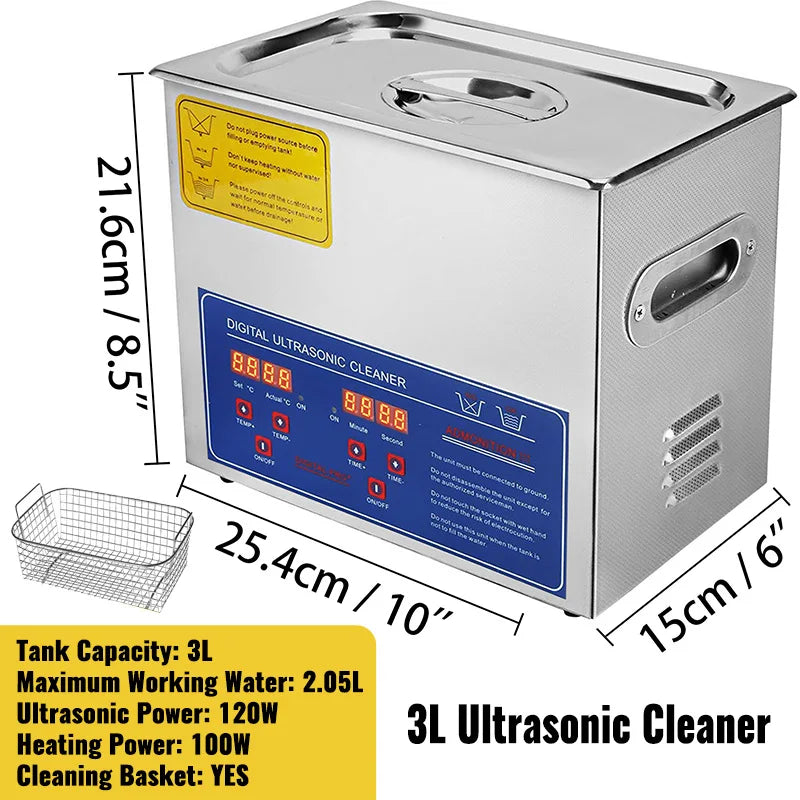 SucceBuy Ultrasonic Cleaner Portable Home Cleaning And Dishes
