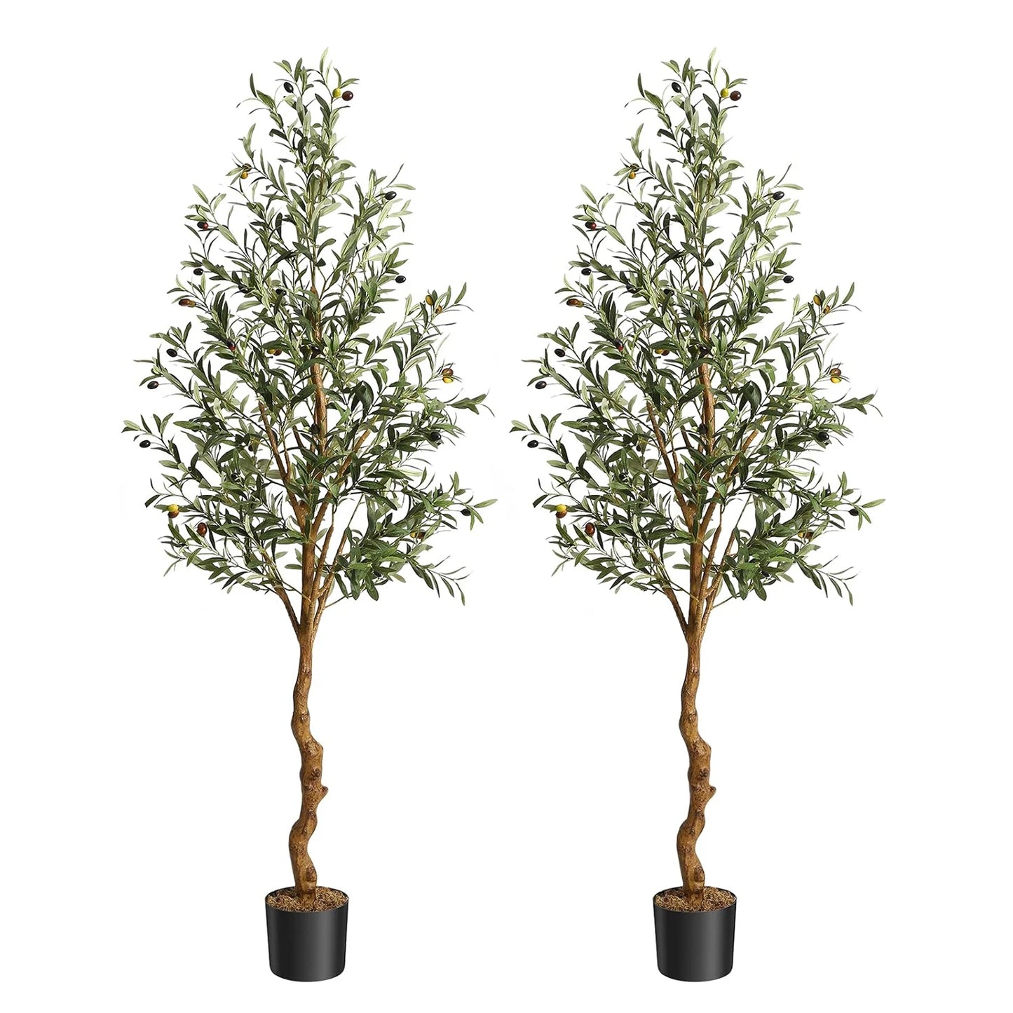 HiMISS Artificial Olive Tree Realistic Floor Plant For Home Decor