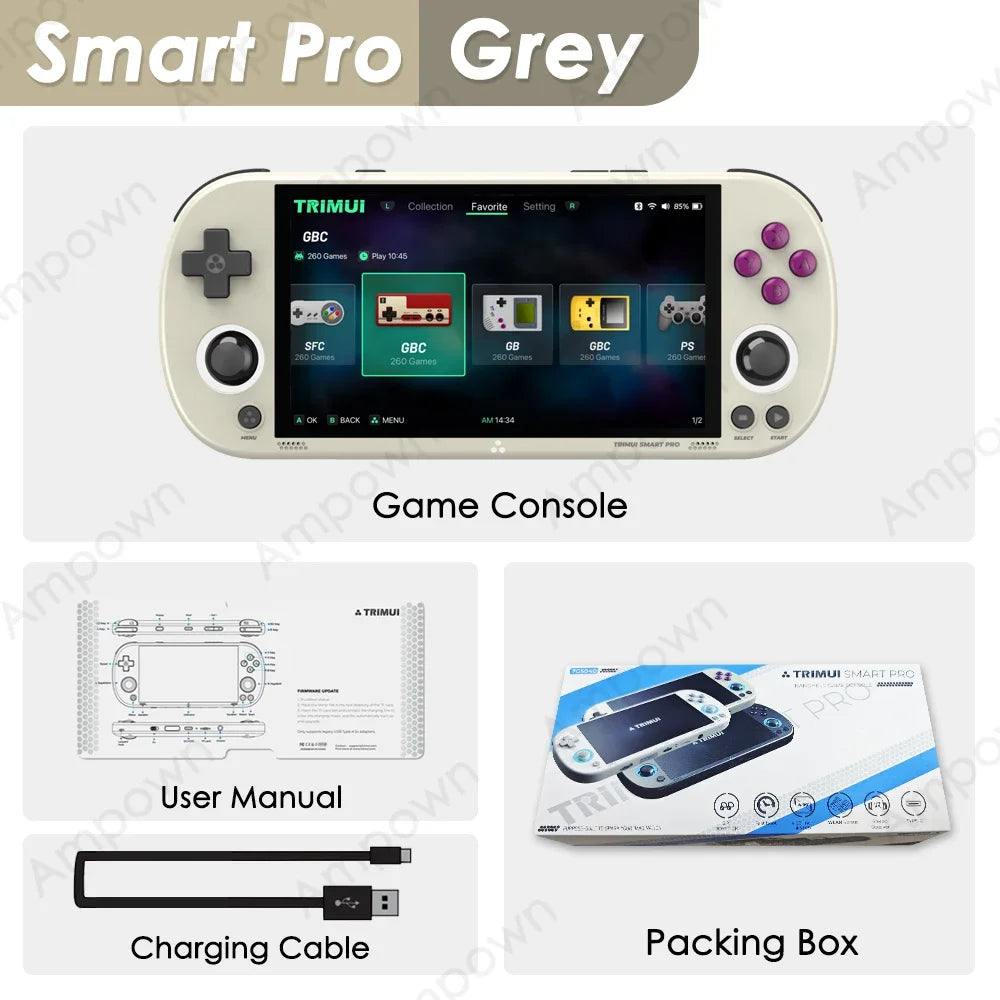 Trimui Smart Pro Handheld Game Console With IPS Display Bluetooth